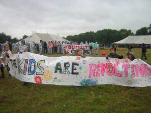 Kids Protest at the Climate Camp